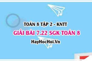 Bài 7.22 SGK Toán 8 Tập 2 Kết nối tri thức